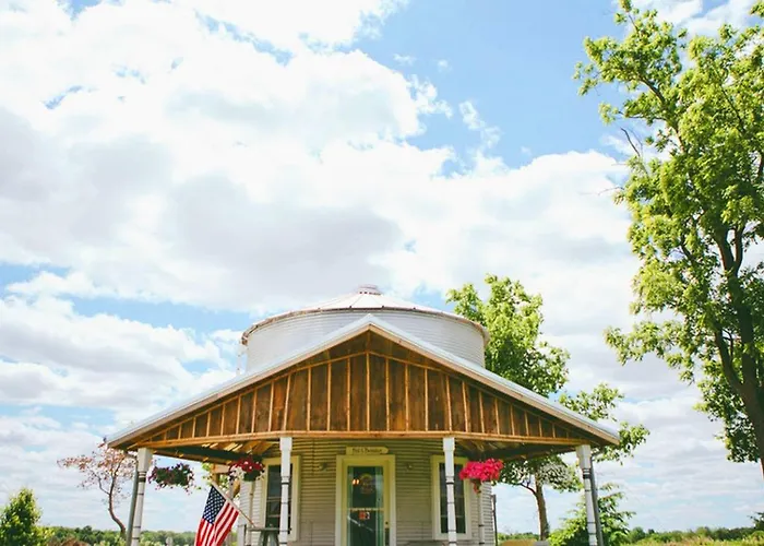 Converted Grain Silo For Unique Glamping Accommodation In Alvin, Illinois
