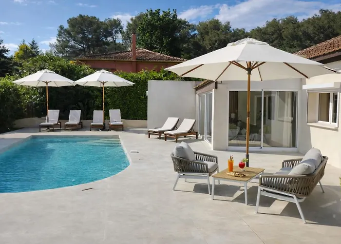 Villa Design Mougins - Pool House & Piscine Sous Les Palmiers