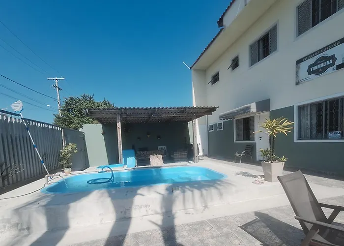 Pousada Recanto Vo da Maria com Piscina a 440mt da praia
