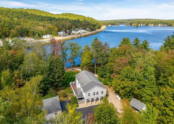 Lakefront Home With Private Beach Access & Hot Tub