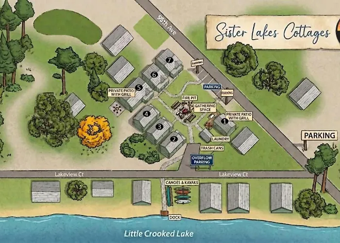 Sister Lake Cottages - Private Cottage Community