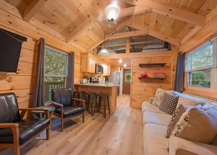 Peggers Cabin Luxury Rustic Tiny Cabin Spa