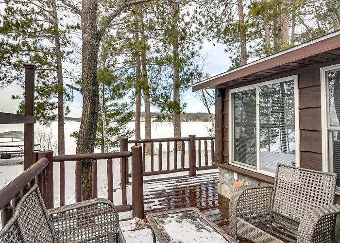 Waterfront Leech Lake Cabin W/ Boat Dock + Lift