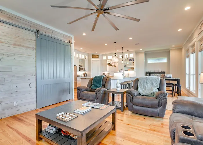 Walk To Beach! Bayfront Port Bolivar Home W/ Dock