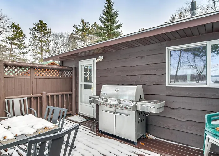 Waterfront Leech Lake Cabin W/ Boat Dock + Lift