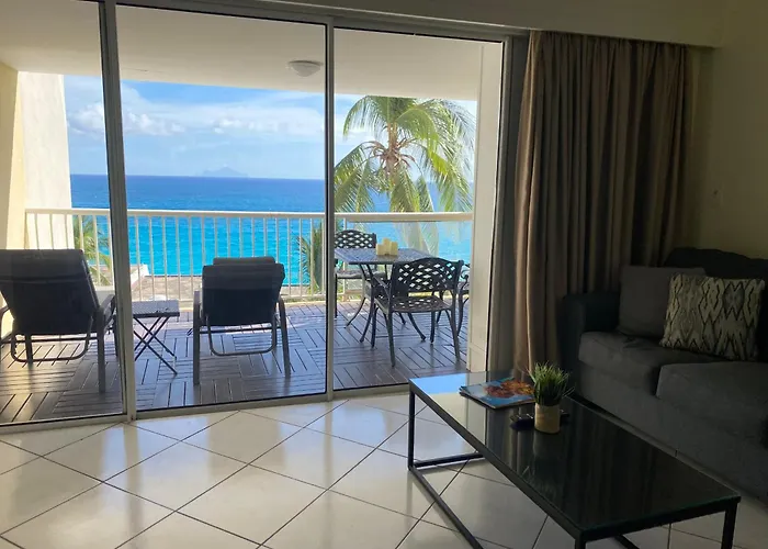 Large Ocean View Studio With Pool And Parking Near Mullet Bay And Dining