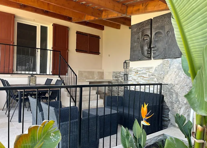 French Riviera Near Nice Monaco, Apartments In Villa, Sea Montain View