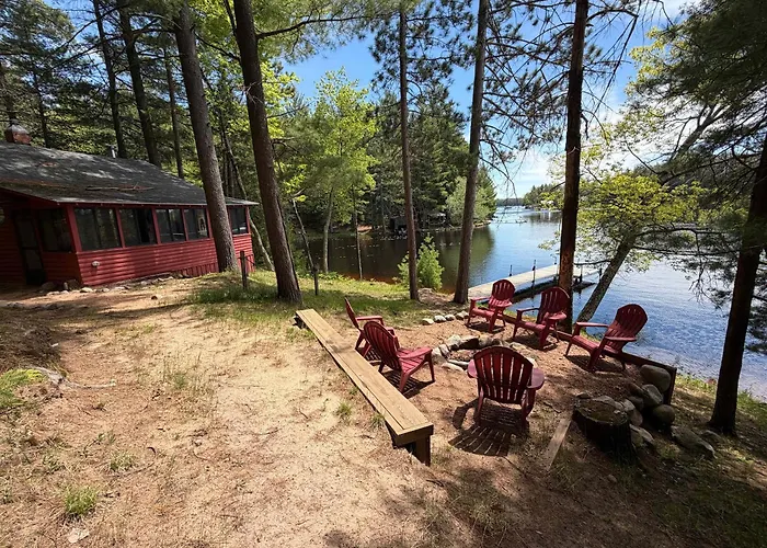 Little Red Lakeside Cabin