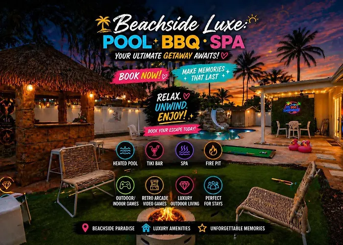 Beachside Luxe Pool Bbq Spa