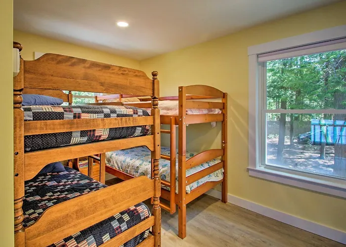 Lakefront Meredith Home: Private Beach & Fire Pit!