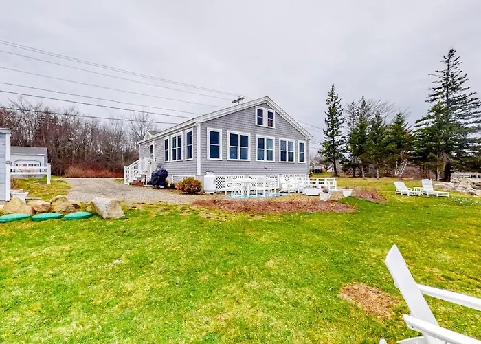 Dazzling Ocean-View House With Fireplace, Deck, Firepit, Central Ac, & W/D