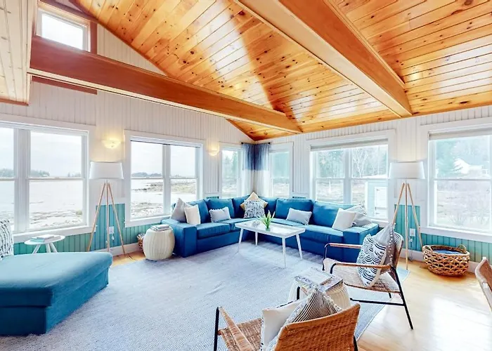 Dazzling Ocean-View House With Fireplace, Deck, Firepit, Central Ac, & W/D