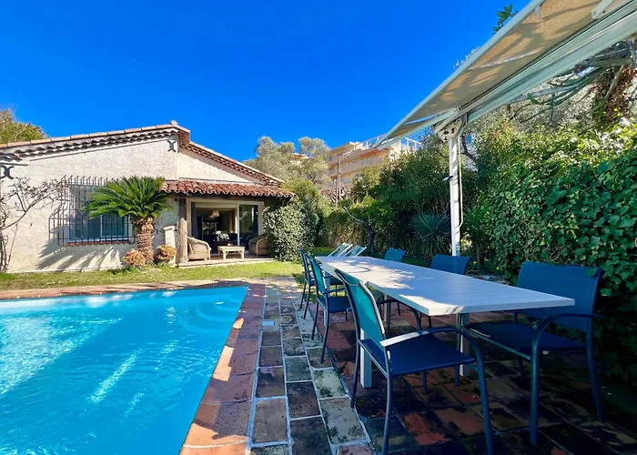Villa Avec Piscine Privee A Juan Les Pins - 4 Minutes A Pieds Des Plages