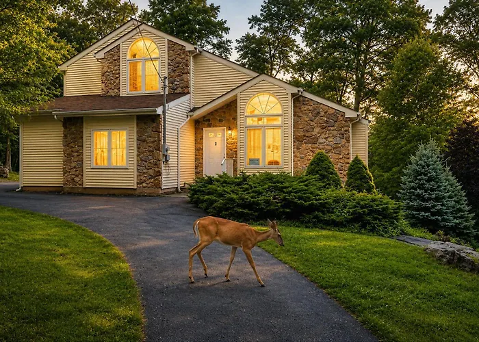 Serenity Falls - Stylish 4Bdr Mountain Retreat, Hot Tub, Pool