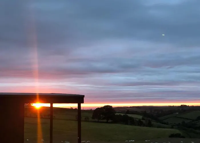 Luxury Glamping Cabin Sleeping 4 People With Private Hot Tub And Bbq With Views Across The North Coast Ballycastle Pod 2