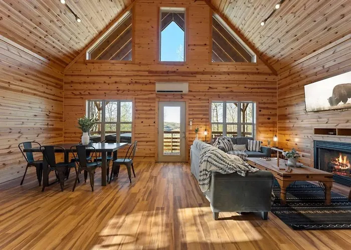 Jasper Cabin With Hot Tub, Fire Pit & Mtn Views