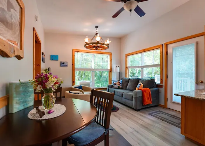 Private Dock & Deck: Tranquil Dam Pond Cottage!