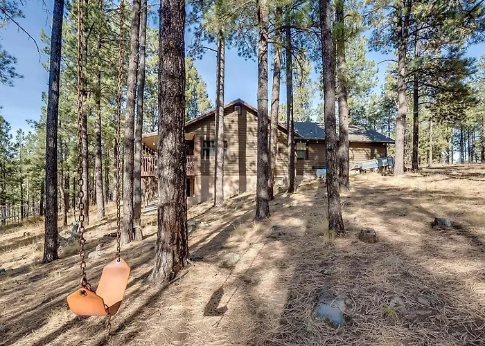 Gorgeous Cabin With Fireplace And Barbecue In Greer, Arizona
