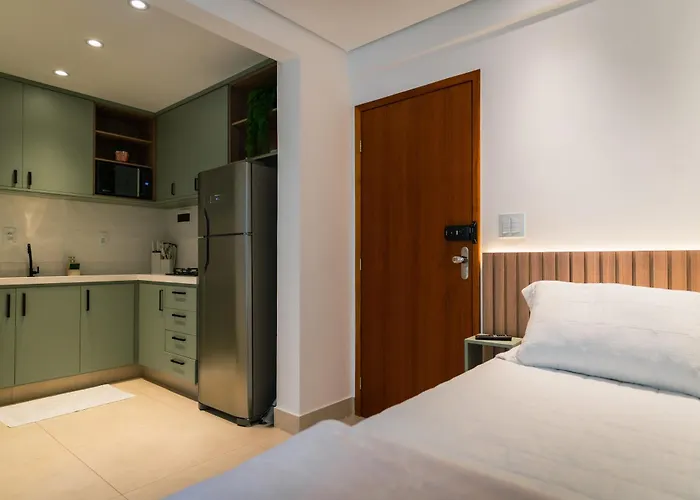 Loft 1109 Novo Luxo - Cama Queen - Com Vaga de Garagem - Próx Tiradentes