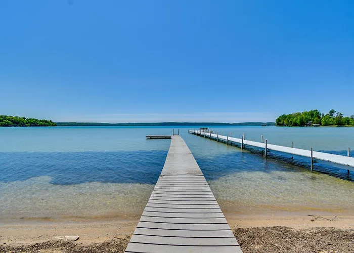 Large Glen Lake Retreat: Private Beach & Deck