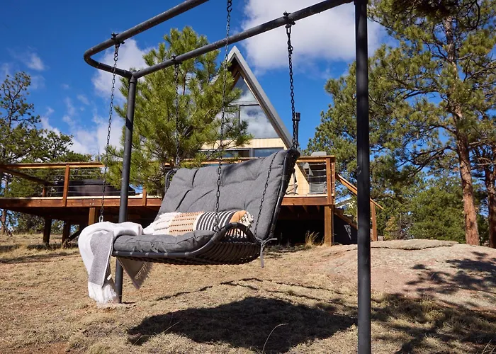 Modern A-Frame W/ Hot Tub + View