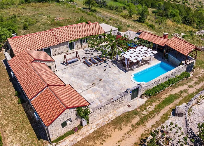My Dalmatia - Hilltop Paradise With Private Pool, Sauna And Jacuzzi
