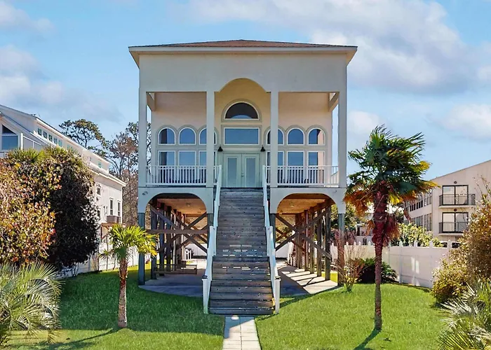Beachfront Dog-Friendly Home With Deck Private Outdoor Pool Ac Grill Free Wifi