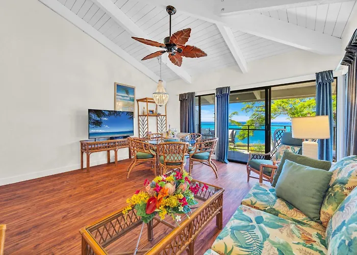 Napili Point Ocean View 2 Bedroom Water Front Great For Families Complimentary Car With 6 Nights Nap-C37 By Kbm
