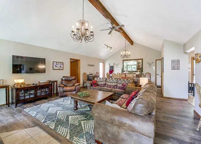 Expansive Angel Fire Home W/ Indoor Hot Tub!