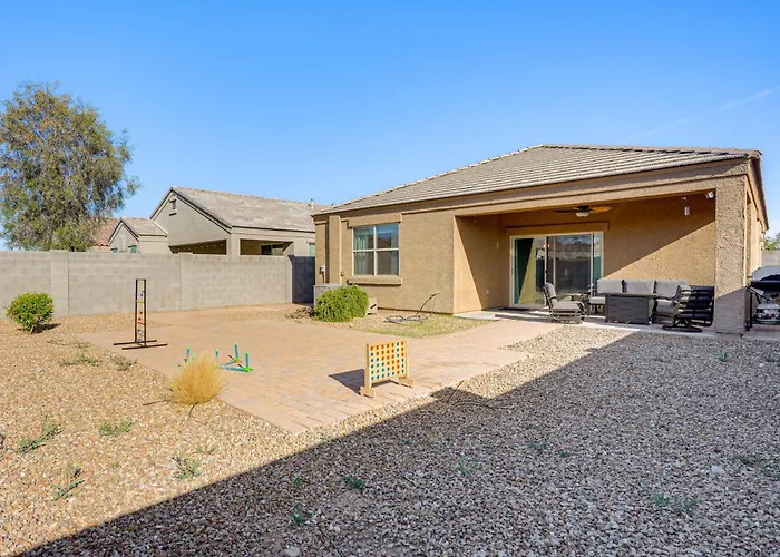 Fenced Yard + Outdoor Games: Buckeye Home!