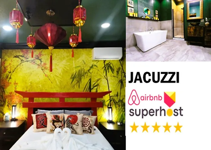 Asian Zen With Jacuzzi, Kitchenette, Near Victoria Sq