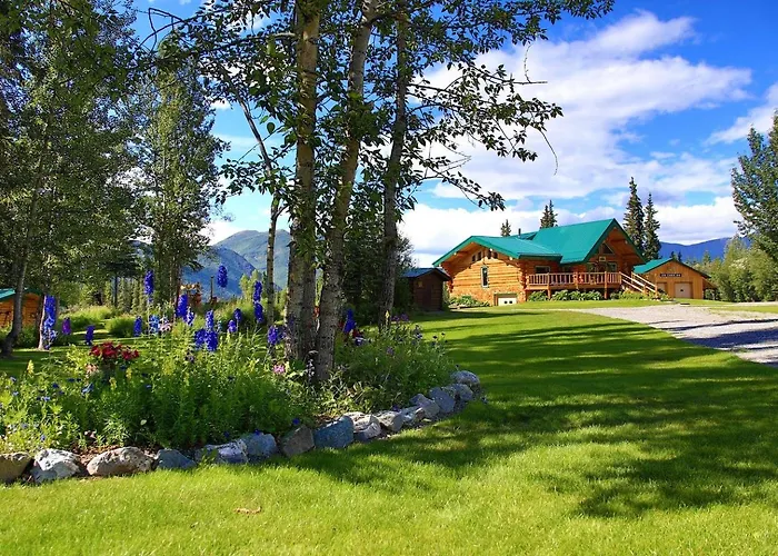 Secluded Rustic Wilderness Lodge & Cabin Retreat With Private Lake, Sauna & Adventure Trails Near Tok, Alaska