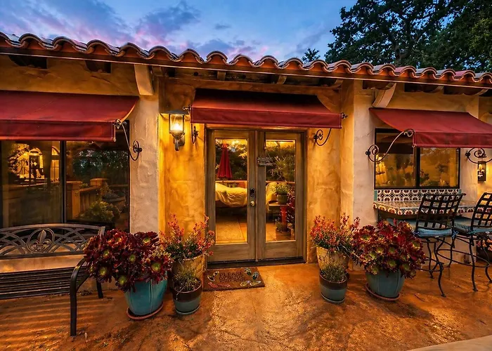 Wine Country Italian Casetta Waterfall Hot Tub