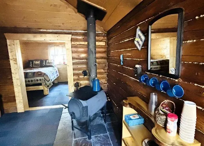 Historic Cozy Off-Grid Cabin With Creekside Steam Sauna Near Log Cabin Creek, Tok, Alaska