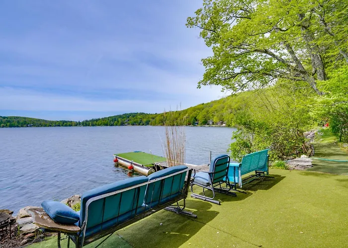 Lakeside Berkshires Cabin W/ Private Dock & Views