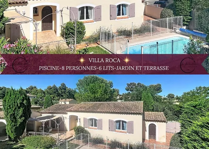 Villa Roca - Provence, Piscine, 8 Personnes, 3 Chambres, 6 Lits, Jardin
