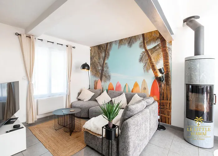 Le Little Hawai 4 Etoiles - Maison 6 Pers - Terrasse - Spa Privatif - Plage A Pied