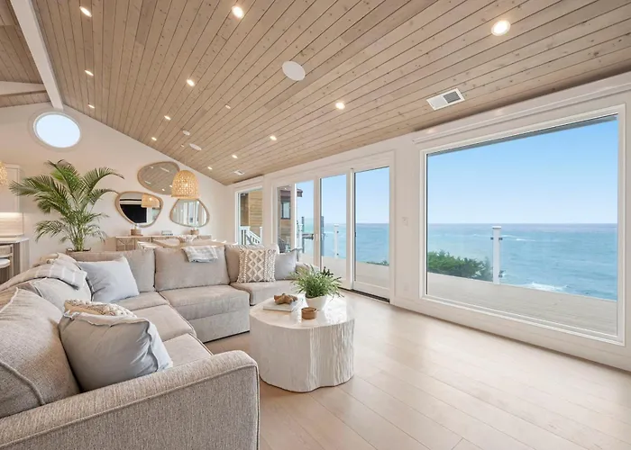Luxury Oceanfront Retreat W Hot Tub Fire Table & Pacific Views Near Sf