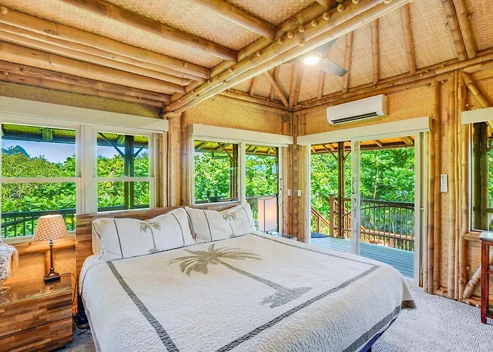 The Iconic Bamboo House Hot Tub Panoramic Views Ac