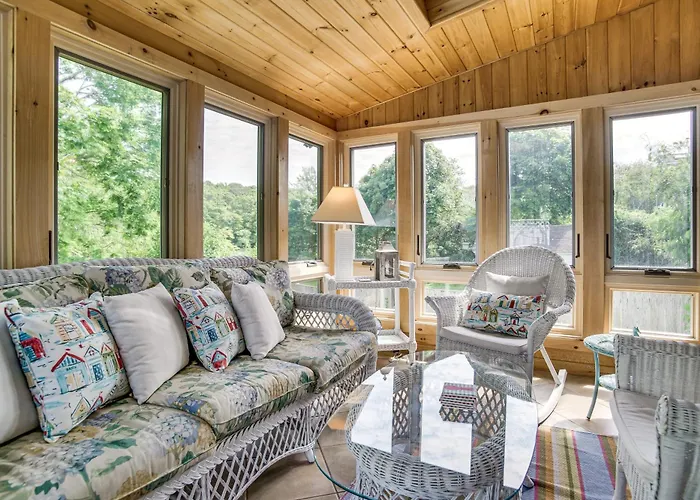 Walk To Beaches! Waterfront Hyannis Gem W/ Sunroom