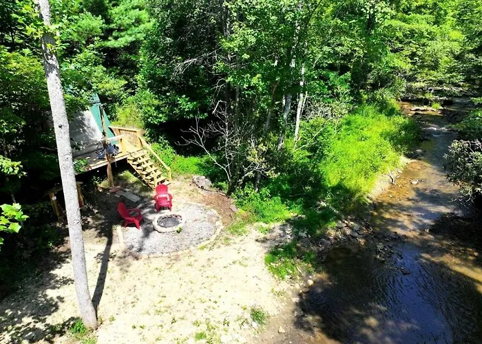 Cool A-Frame On Creek In Purlear, North Carolina