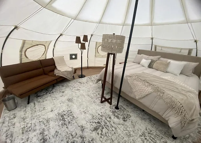 Blissful Bell Tent Oasis Near Pymatuning Lake In Pennsylvania