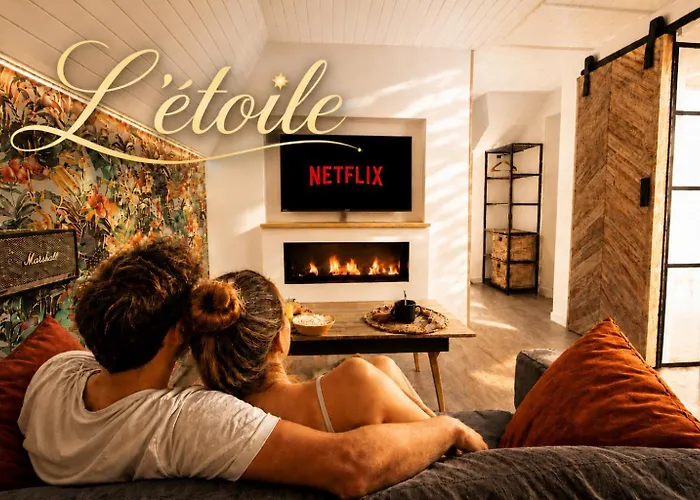 Mrodbnb - Appart Neuf - Apercu Mer - 25M Plage & Resto - Cine - Cheminee - Popcorn