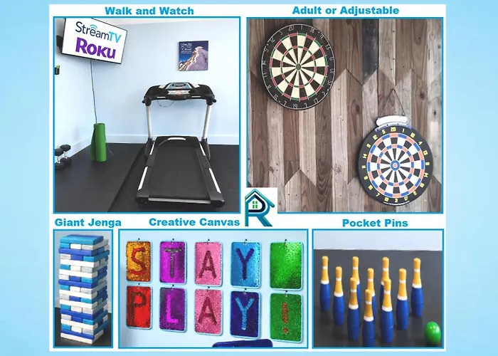 Great Group Getaway With Family Game Room - Secret Massage Nook - Private Patio - 2 Kings