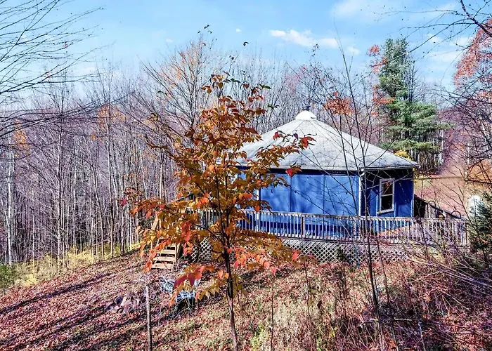 Enchanting Yurt Rental With A Cozy Fireplace For A Catskills Weekend Getaway