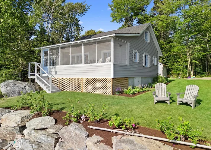 Sunset Cottage: Bayfront 3Br Cottage With Beach Access, Fire Pit, Wifi, And Acadia Nearby
