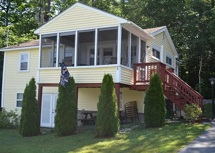 Comfortable Group Camping Rental With Weber Gas Grill In Lake Region Of New Hampshire