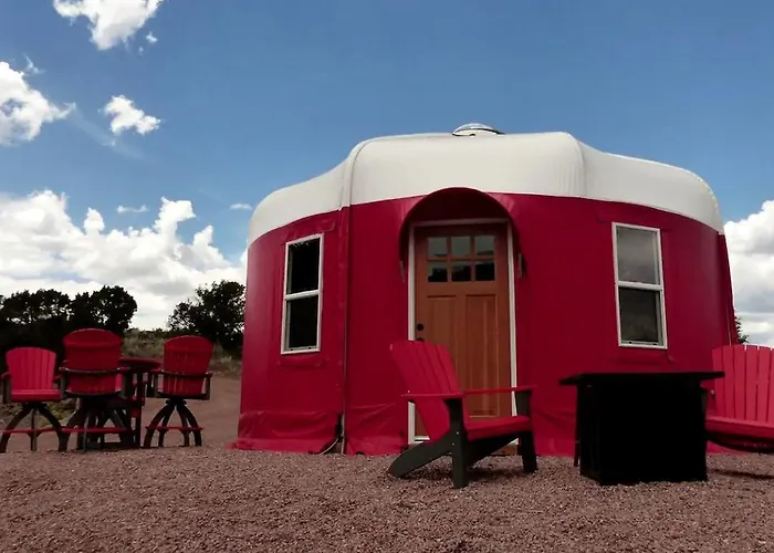 Riverside Yurt Rental With Scenic Views For Luxury Camping In Canon City, Colorado