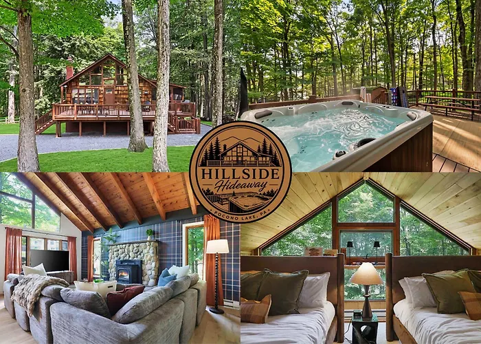 Pocono Lake Escape Hot Tub Games & Outdoor Fun