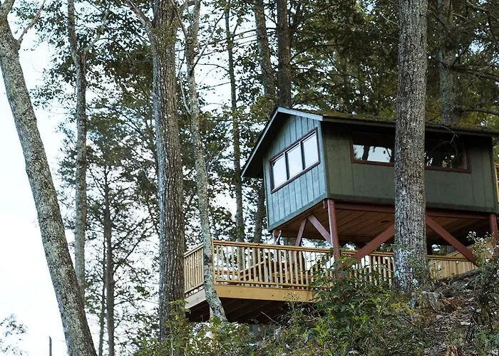 Treetop Cabin For The Ultimate Getaway Near Lake Lure In Bostic, North Carolina